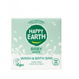 HappyEarthBabyKids100NatuurlijkWashBathBar50gr