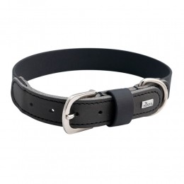 HUNTERHondenhalsbandWolmarzwartgrijsMaat65