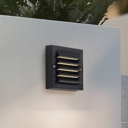 LindbyLEDbuitenwandlampMurozwartPCsetvan2