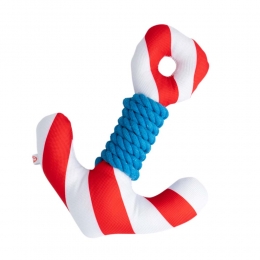 HondenwaterspeelgoedAnkerFloatingwit-rood-blauw