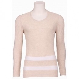 Blagdon-Roundneckpullstripe-Zumo-Longsleeves-Beige