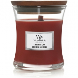 WoodWickGeurkaarsMiniCinnamonChai85gr