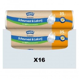 16xSwirlPedaalemmerzakkenmetHandvat35liter15stuks
