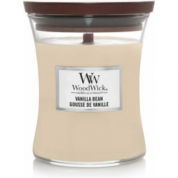 WoodWickGeurkaarsMediumVanillaBean275gr