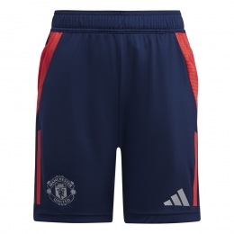 adidasManchesterUnitedTrainingsbroekje2024-2025KidsDonkerblauwRoodZilver
