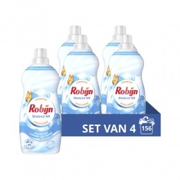 4xRobijnKleinKrachtigWasmiddelStralendWit39Wasbeurten119liter