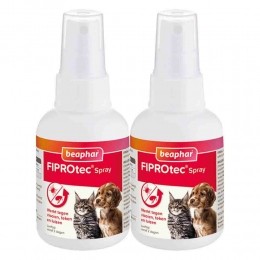 2xBeapharFiprotecAntiVlooienenTekenSprayHondenKat100ml