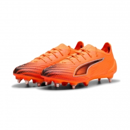 PUMAUltra6UltimateIJzeren-NopVoetbalschoenenSGOranjeZwartZilver