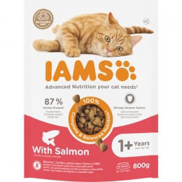 IAMSKatAdultZalm800gr