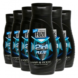 6xBody-XFuzeDouchegelHairBodyPulse300ml