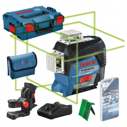 BoschGLL3-80CG12VLi-IonAccuKruislijnlaserSet1x20AhAccuInL-Boxx-Groen