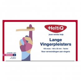HeltiQLangeVingerpleistersTextiel180x20mm100stuks