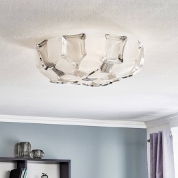 SlampMidaplafondlamp50cmwit-platina