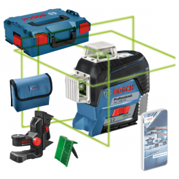 BoschGLL3-80CGSOLO12VLi-IonAccuKruislijnlaserBodyInL-Boxx-Groen