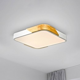 JUSTLIGHTGmbHJUSTLIGHTBilaplafondlampwit32x32cmhout