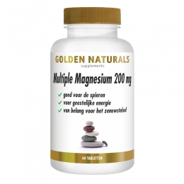 GratisVerzending2xGoldenNaturalsMultipleMagnesium200mg60tabletten