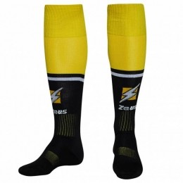ZeusCalzaUnitedVoetbalsokkenzwartgeel