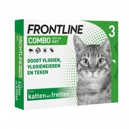 FrontlineComboSpotOnAntiVlooiendruppelsKatvanaf1kg3pipetten