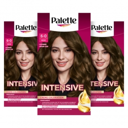 3xPaletteIntensiveOil-CareColorHaarkleuring600Lichtbruin