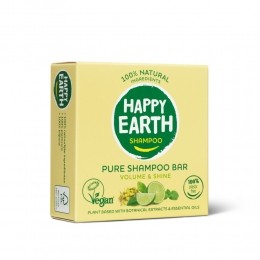 6xHappyEarth100NatuurlijkeShampooBarVolumeShine70gr