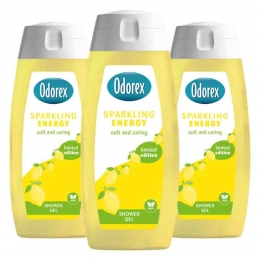 3xOdorexDouchegelSparklingEnergy300ml