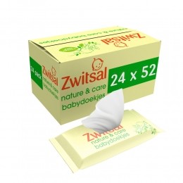 2xZwitsalBabydoekjesNatureCare12x52624stuks