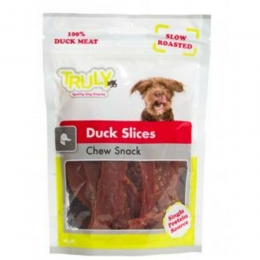 15xTrulyHondensnackDogSlicesChewDuck90gr