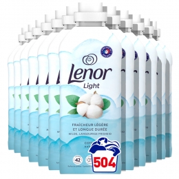 12xLenorWasverzachterKatoenFris42Wasbeurten882ml