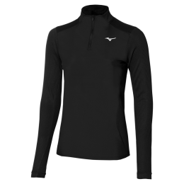 MizunoHYBRIDLONGSLEEVET-SHIRTHardloopschoenenZwartDamesMaatL