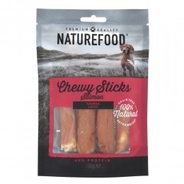 7xRosewoodNaturefoodChewySticksZalm100gr