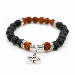 RudrakshaArmbandmetLavasteenenOHM