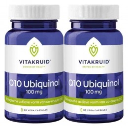 GratisVerzending2xVitakruidQ10Ubiquinol100mg60vegacapsules