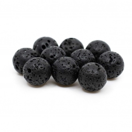 EdelsteenLosseKralenLavasteen-10stuks8mm