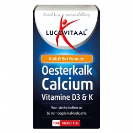 GratisVerzendingLucovitaalOesterkalkCalciumVitamineD3K100tabletten