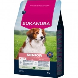 3xEukanubaLifeCareDogSeniorSmallMediumHondenvoerLambRice3kg