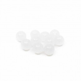 EdelsteenLosseKralenWitteJade-10stuks6mm
