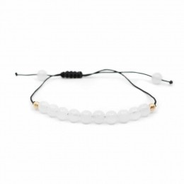EdelsteenArmbandWitteJadeVerstelbaar