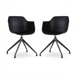 Setvan2eetkamerstoelenNola-PukdraaibaarNolon