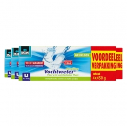 4xBisonVochtvreterAmbianceMagneetNeutraal4-Pack4x450gr