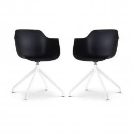 Setvan2eetkamerstoelenNola-PukdraaibaarNolon