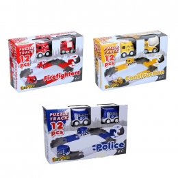 EddyToys-Spoorpuzzel-3VerschillendeVoertuigen