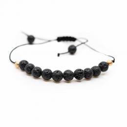 EdelsteenArmbandLavasteenVerstelbaar