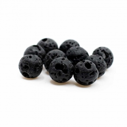 EdelsteenLosseKralenLavasteen-10stuks6mm