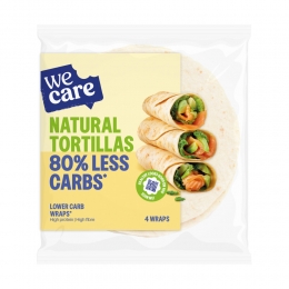 6xWeCareLowerCarbTortillasNaturel160gr