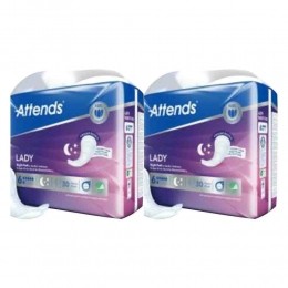 2xAttendsLadyNightPads30stuks