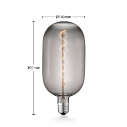 LucandeLEDlampE27T1404W1800Kdimbaarsmoke