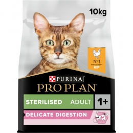 ProPlanKattenvoerDroogAdultSterilisedDelicateDigestKip10kg