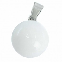 EdelsteenHangerWitteJadeBal