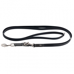 HUNTERTraploosverstelbarehondenlijnWolmarzwartgrijs