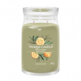 YankeeCandleGeurkaarsLargeJarSageCitrusSignature567gr
